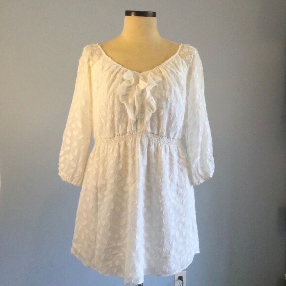 Anthro Shoshanna V-neck Blouson Mini Dress